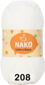 NAKO CALICO BABY (НАКО КАЛИКО БЭБИ) 208 - белый