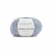 KATIA CONCEPT ALPACA SILVER 253 - пастельный синий-серебро