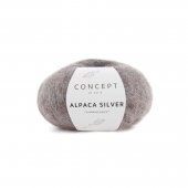 KATIA CONCEPT ALPACA SILVER 257 - коричневый-серебро