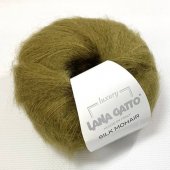 Silk Mohair Lana Gatto (Силк Мохер Лана Гатто) 30142 - коричневый защитный