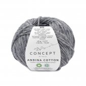 KATIA CONCEPT ANDINA COTTON 61 - серый меланж