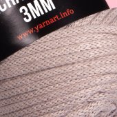 MACRAME CORD 3MM (МАКРАМЕ КОРД 3ММ ЯРНАРТ) 753 - серо-бежевый
