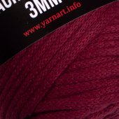 MACRAME CORD 3MM (МАКРАМЕ КОРД 3ММ ЯРНАРТ) 781 - вишня