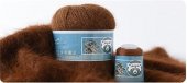 ПРЯЖА НОРКА ДЛИННОВОРСОВАЯ (LONG MINK WOOL) 854 - коричневый