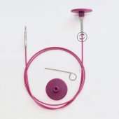 ЛЕСКА ФИОЛЕТОВАЯ 28 СМ ДЛЯ СОЗДАНИЯ КРУГОВЫХ СПИЦ ДЛИНОЙ 50 СМ KNITPRO