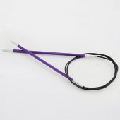 Круговые металлические спицы KnitPro Zing, 60 см. 3.75 мм. Арт.47098