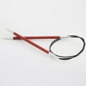 Круговые металлические спицы KnitPro Zing, 100 см. 5.5 мм. Арт.47162