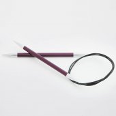 Круговые металлические спицы KnitPro Zing, 60 см. 6 мм. Арт.47103