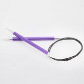 Круговые металлические спицы KnitPro Zing, 60 см. 7 мм. Арт.47105