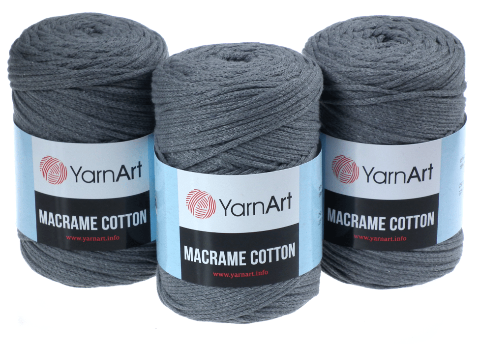 Macrame Cotton YarnArt( МАКРАМЕ КОТТОН ЯРНАРТ) 774 - серый