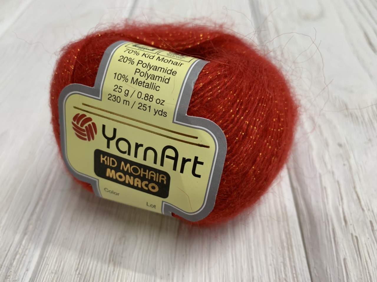 YarnArt Kid mohair Monako (ЯрнАрт Кид мохер Монако) 06 - красный заказать в Минске