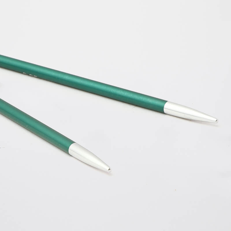Съемные металлические спицы без лески KnitPro Zing, 2 шт, укороченные, длина 10 см. 3.25 мм. Арт.47529