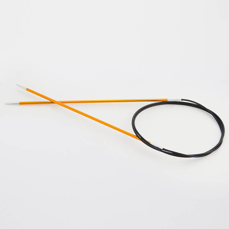 Круговые металлические спицы KnitPro Zing, 60 см. 2.25 мм. Арт.47092